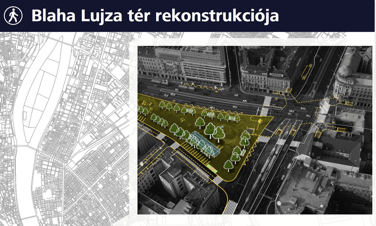 A Blaha Lujza tér látványtervei - Fotó: Budapesti Közlekedési Központ