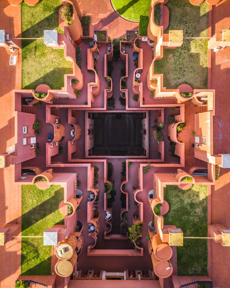 Geometria a magasból: gyönyörű fotókon Barcelona