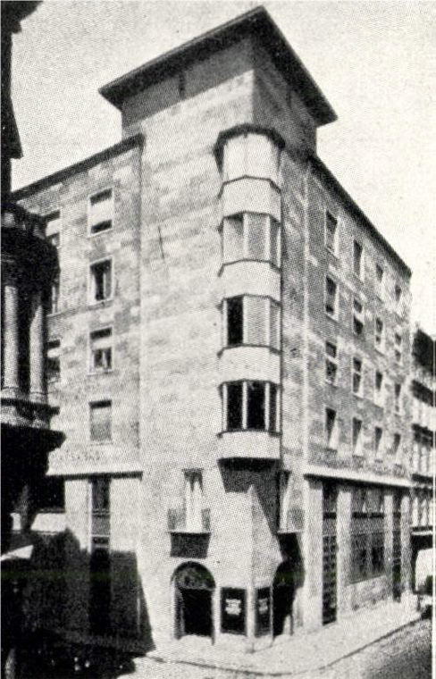 A Nádor utcai volt Cseh-Magyar Iparbank (ma OTP) iroda- és bérháza