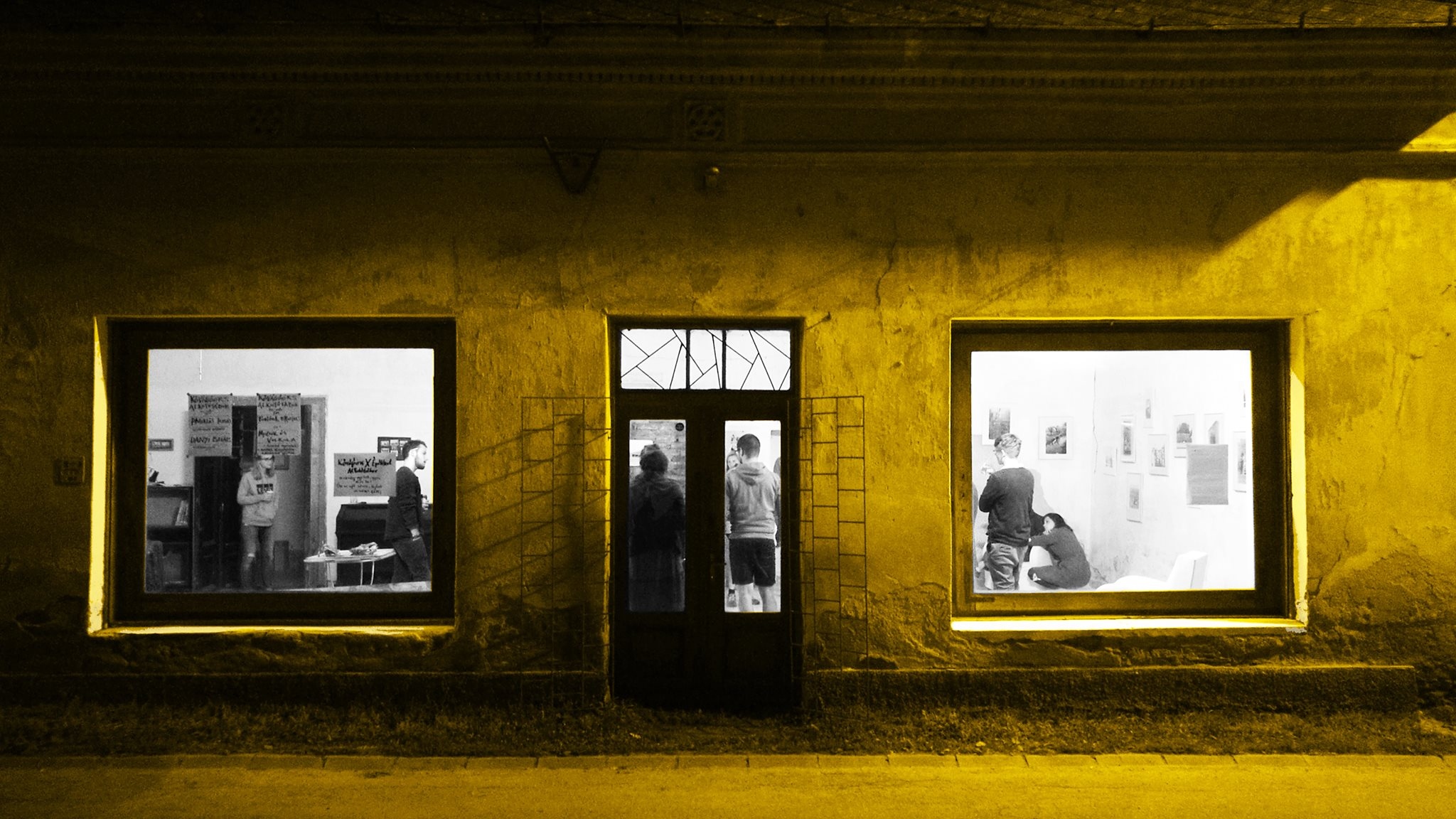 Danyi Balázs fotókiállítása a galériában, 2018.