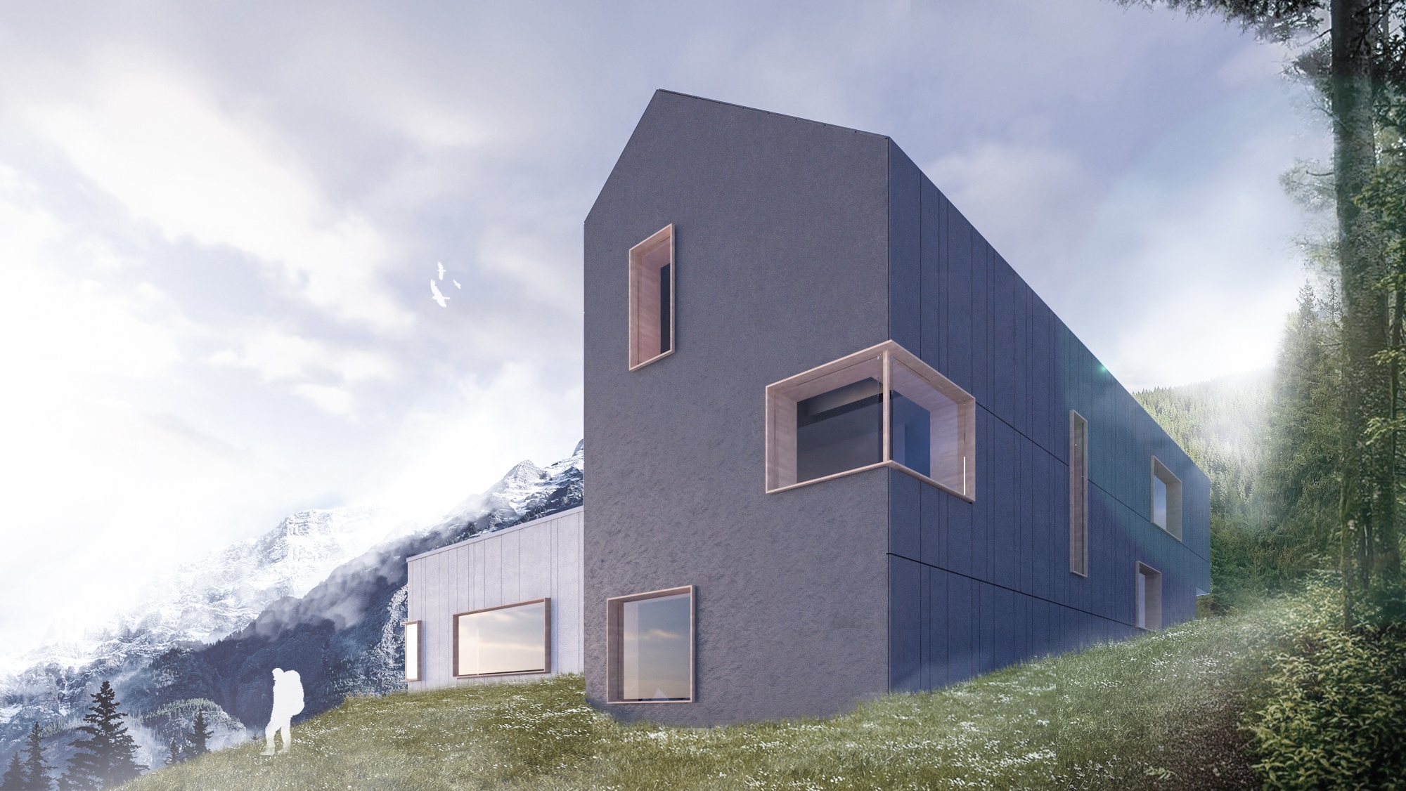 Vörös Gergely Norvégiába tervezett háza