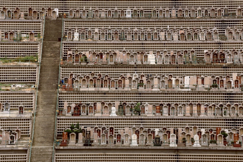 Függőleges temető Hongkongban