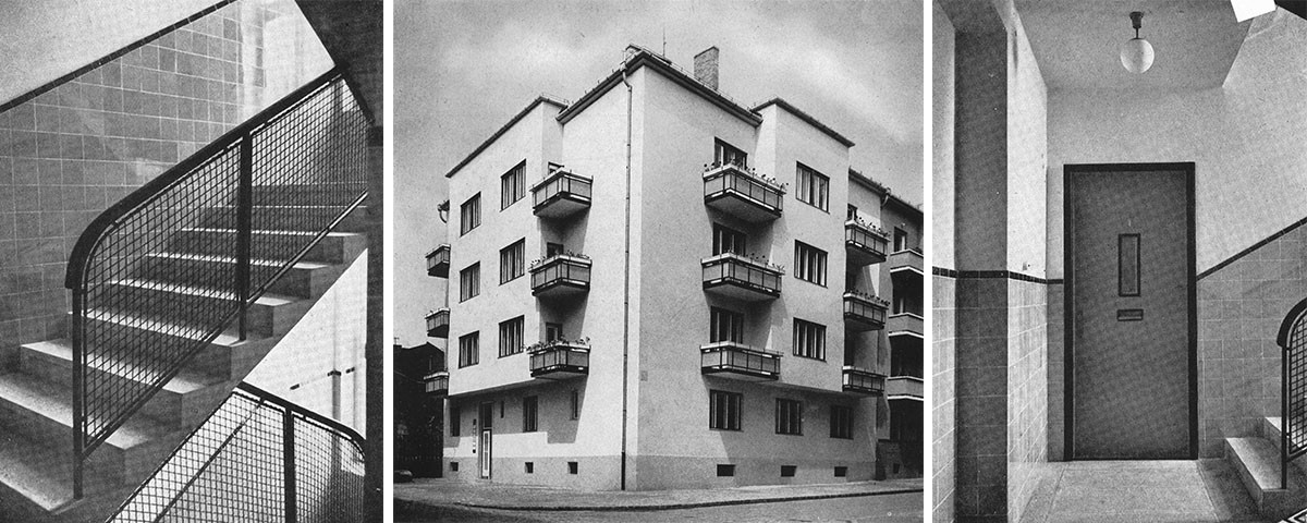 Bérház, Ganz u. (Forrás: Dr. Kotsis Iván: Épületek és tervek, Pósa Károly Könyvkereskedő Kiadása, Budapest, 1945 – Lechner Tudásközpont szakkönyvtára)