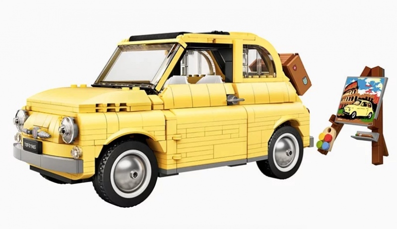 Elkészítette a Lego az ikonikus Fiat 500F mását