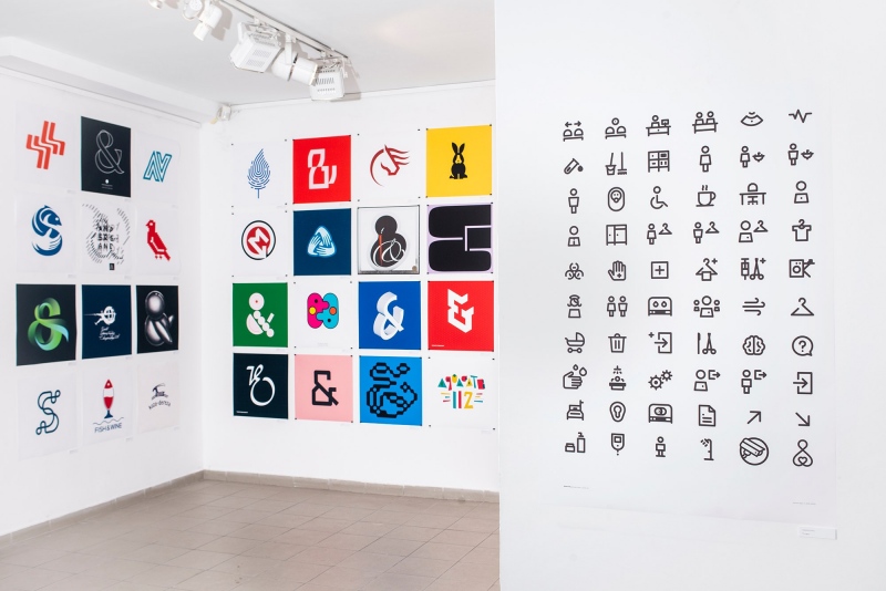 Ampersand logo & pictogram exhibition