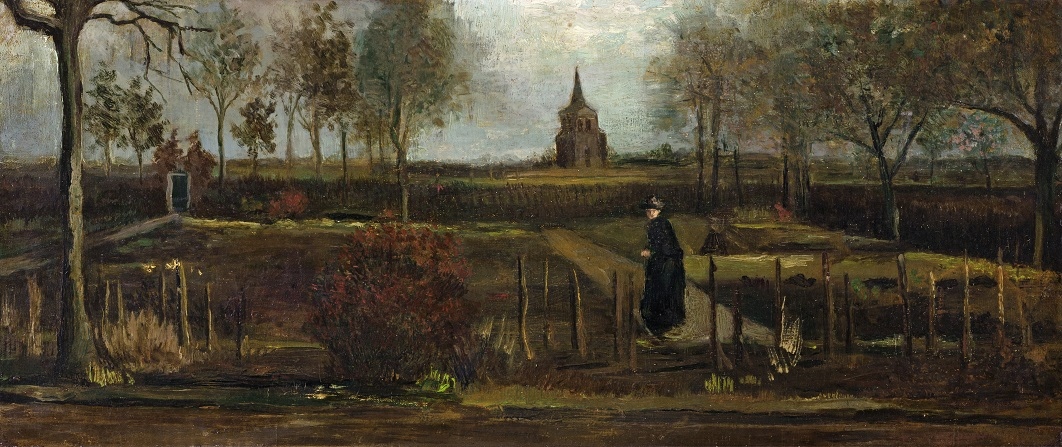 Van Gogh: A plébániakert Nuenenben