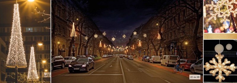 Zöld szemlélettel alakítják át a karácsonyi díszkivilágítást Budapesten