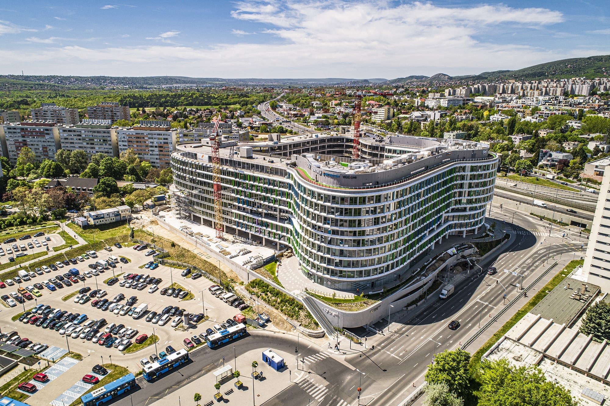 A Budapest ONE dróntávlatból – Fotó: Futureal