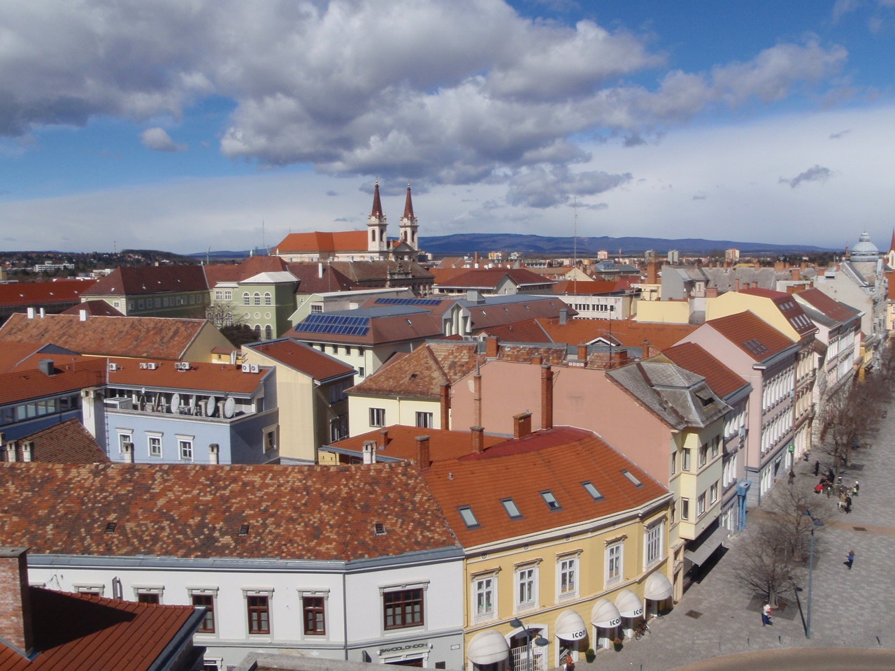 Szombathely belvárosa – Fotó: Wikipedia, Pan Peter12 CC BY-SA 4.0