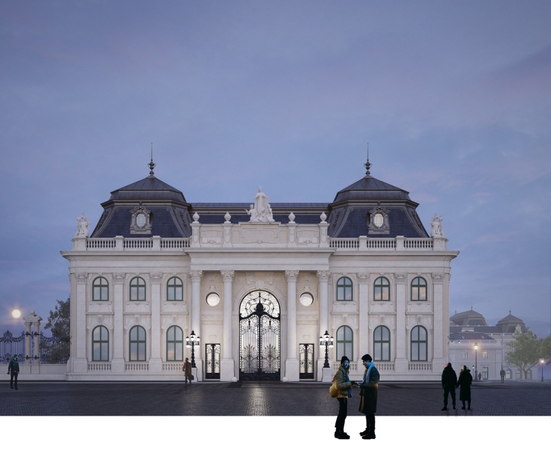 Látványtervek a Budavári Palota újjászülető épületeiről