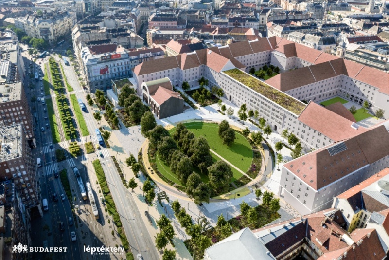 Tervek a Városháza park kialakítására – A KÖR