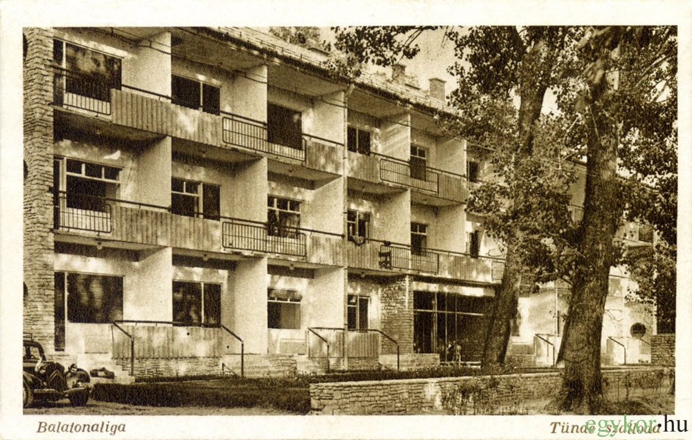 Tünde szálloda 1944-ben, terv: Olgyay Aladár és Viktor