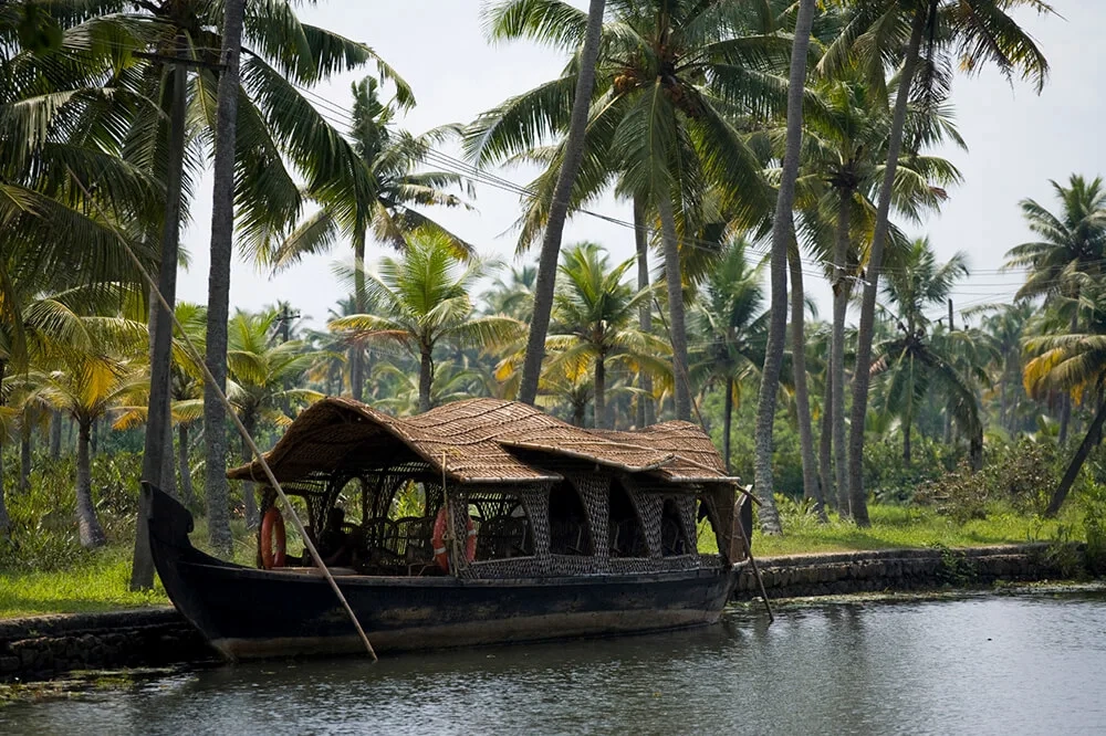 Lakóhajó, Kerala, India