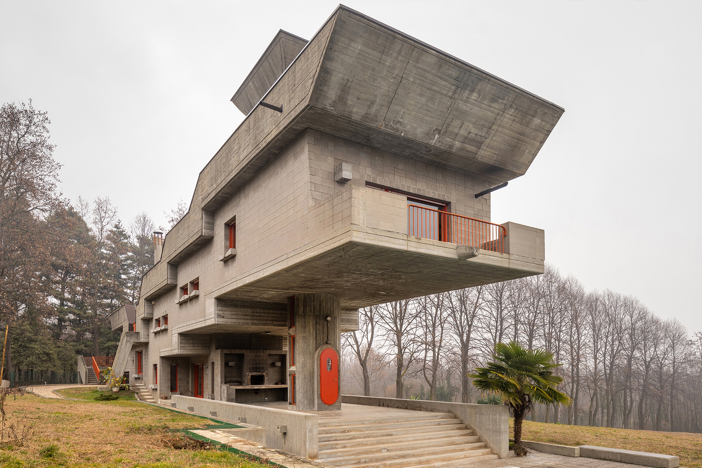 Villa Gontero, Cumiana, építészet: Carlo Graffi, Sergio Musmeci (1971), fotó: Stefano Perego