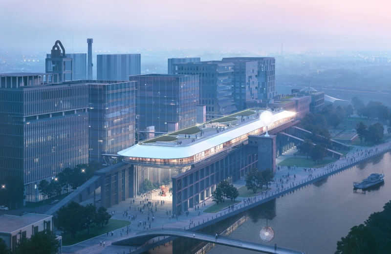 A kínai cementgyár futurisztikus tetőbővítéssel éled újra