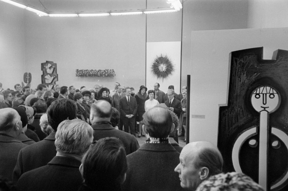 Fortepan, Bojár Sándor 1969: Műcsarnok kiállítás