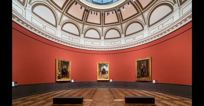 Ilyen belülről az MTA felújított Régi és Új Képtára