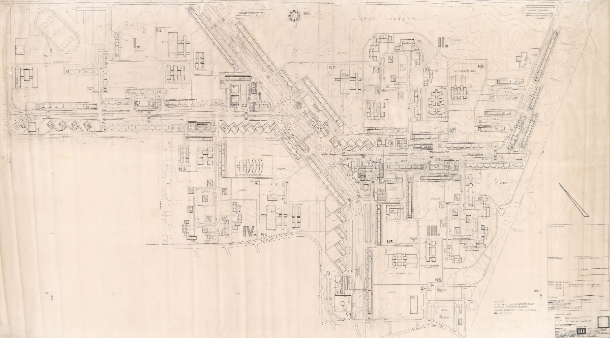 Az Újpalotai lakótelep beépítési terve, Tenke Tibor, TTI, 1971 – Lechner Tudásközpont, Dokumentációs Központ / Tervtár