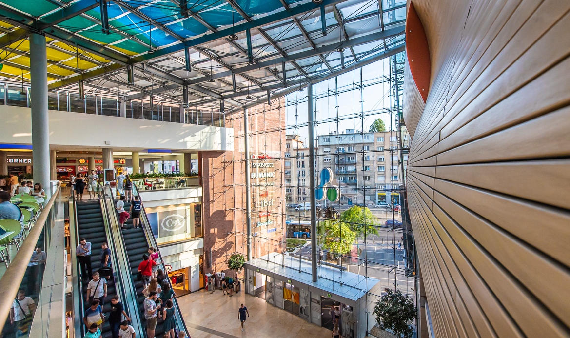 Az Allee egyik belső közösségi tere