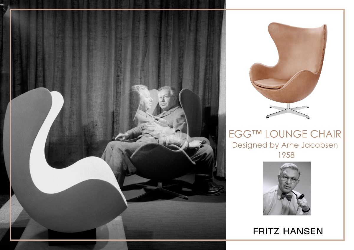 Arne Jacobsen és az Egg - Fotó: Mobili Mania