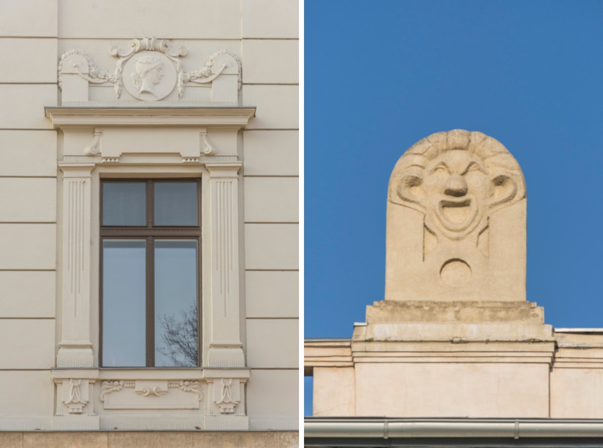 Részletek a Budai Vigadó épületéről - Fotó: Kis Ádám – Lechner Tudásközpont