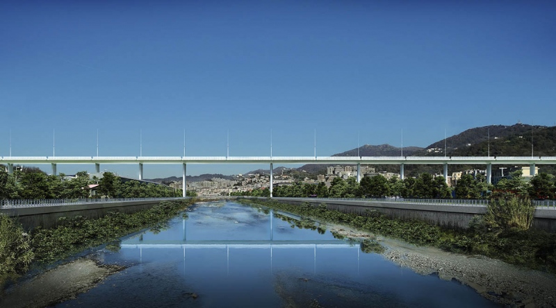 Nemsokára elkészül Genovában az összedőlt Morandi híd utódja