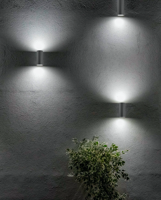 Amikor a fény dekorálja a ház falát:  Nova Luce Nero kültéri fali lámpa – Forgalmazó: Elter Világítás