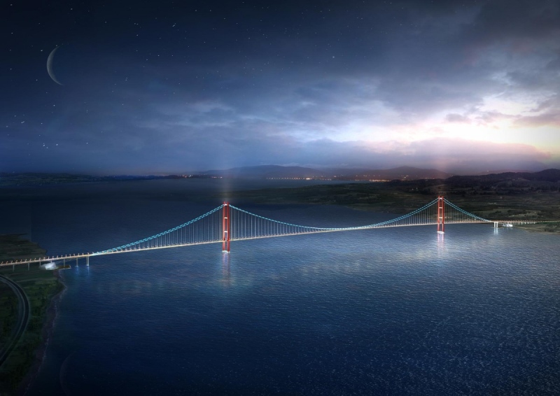 A világ leghosszabb támaszközű hídja épül Törökországban 