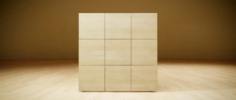Kengo Kuma most Rubik-kocka bútort készített