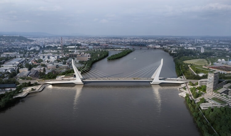 Videoanimáció készült a Dél-Pestet Dél-Budával összekötő új Duna-hídról