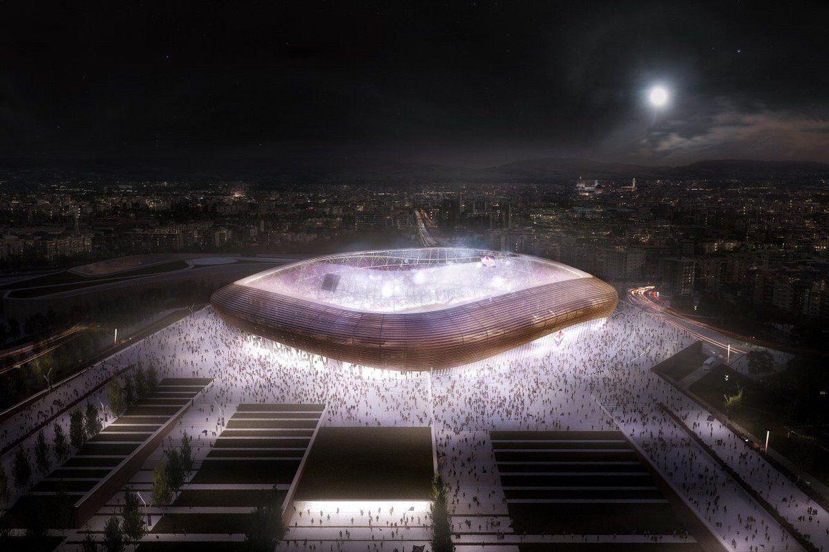 A tervezett új Fiorentina-stadion