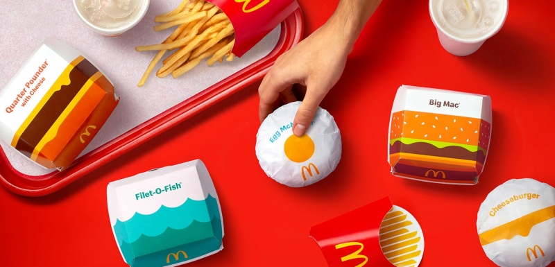 Játékos grafikák a McDonald’s új csomagolásán