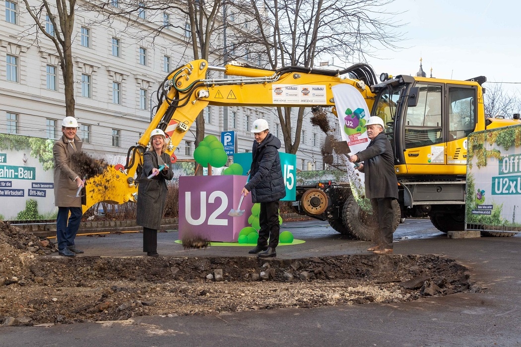 Hivatalosan is megkezdődött az U2/U5-ös metró építése Bécsben © Wiener Linien / Alexandra Gritsevskaja