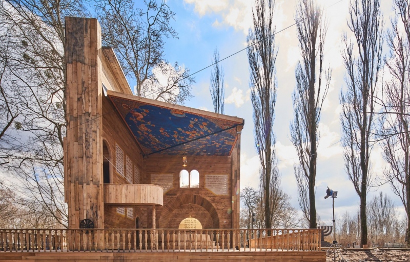 Kinyitható pop-up zsinagóga épült a Babij Jar-i mészárlás helyszínén