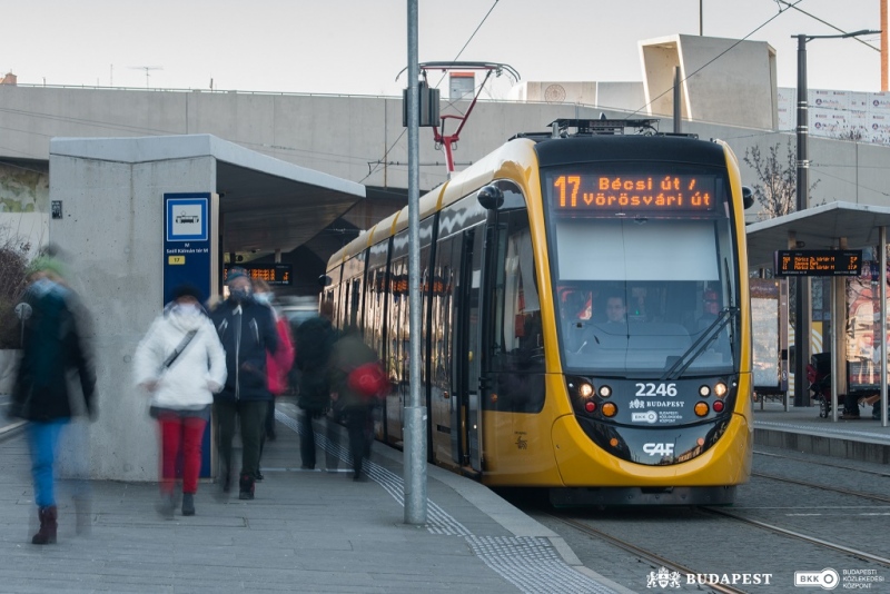 Újabb CAF-villamos Budapesten