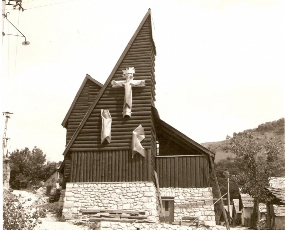 Márkháza, templom (1979) elkészült állapot