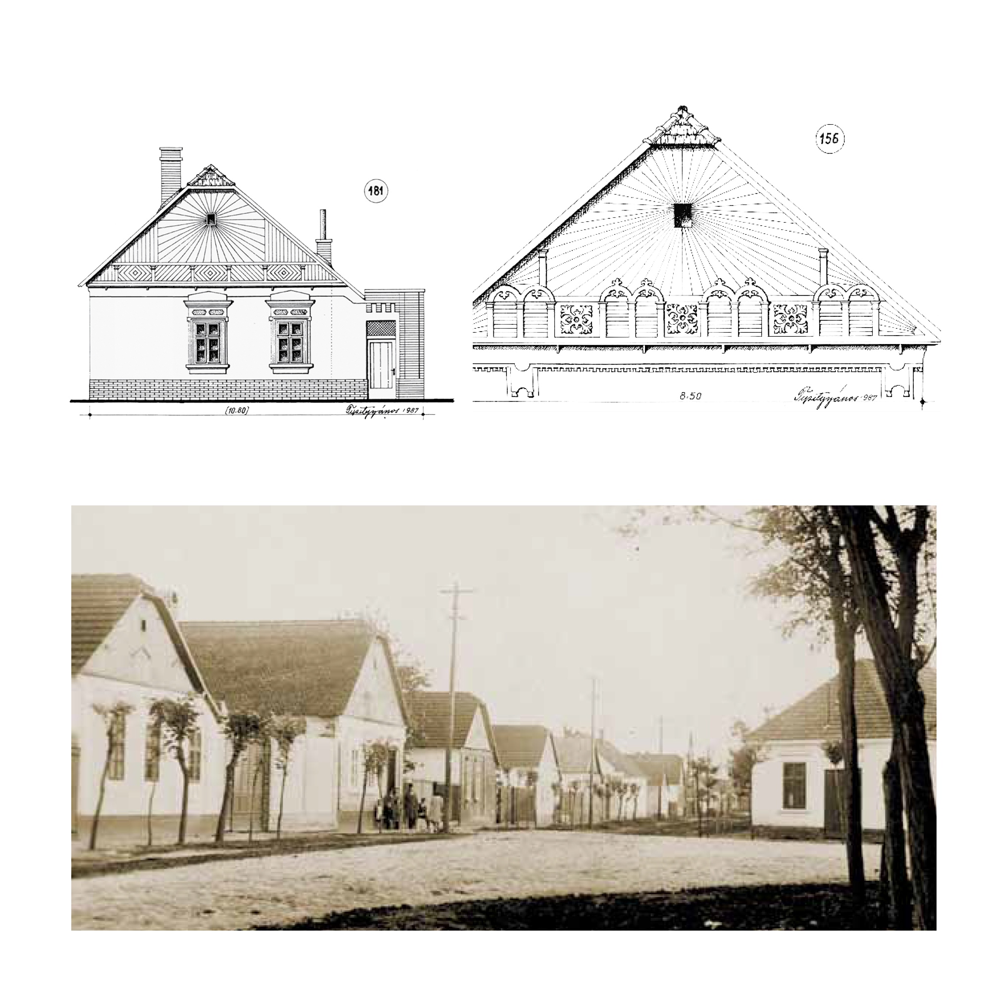 Az úgynevezett napsugaras házak a 18. század végétől épültek a környéken