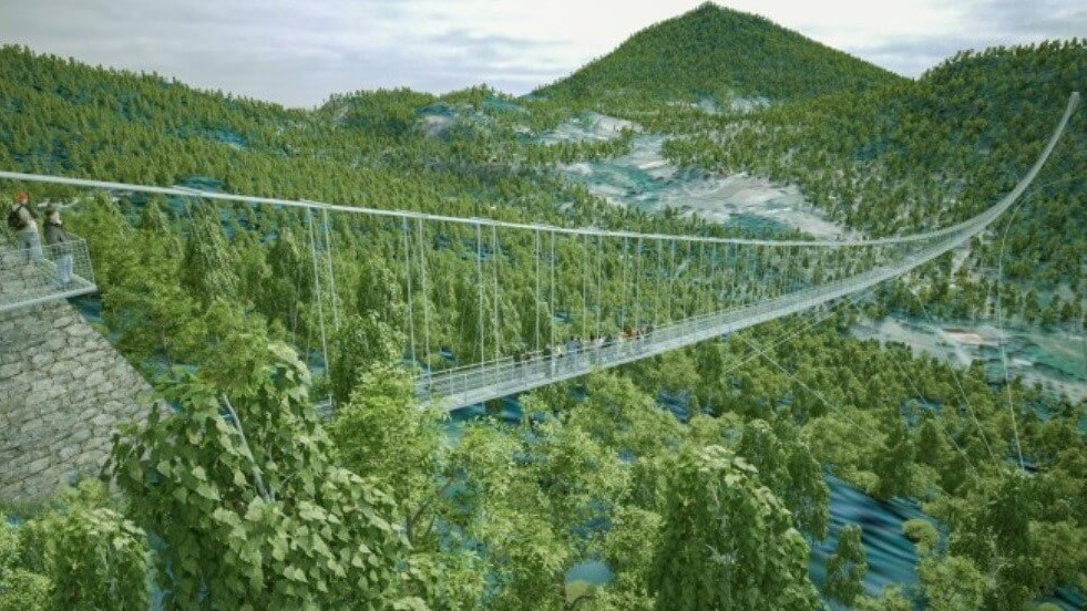 A híd korábbi látványterve