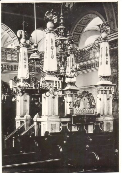 Óbudai zsinagóga, bima, 1950