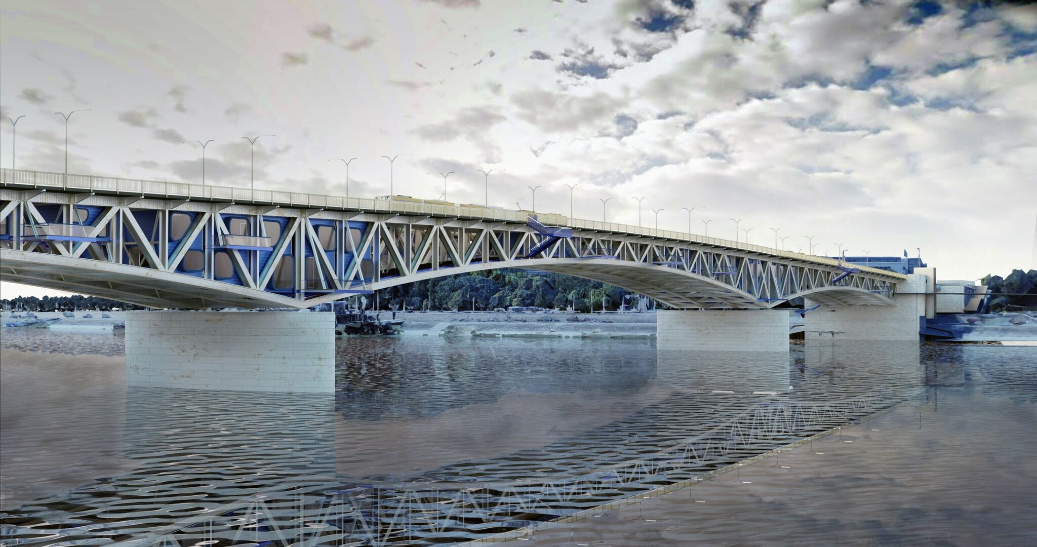 Alternatíva a Petőfi-híd rehabilitációjára – építész: Puskás Levente, BME