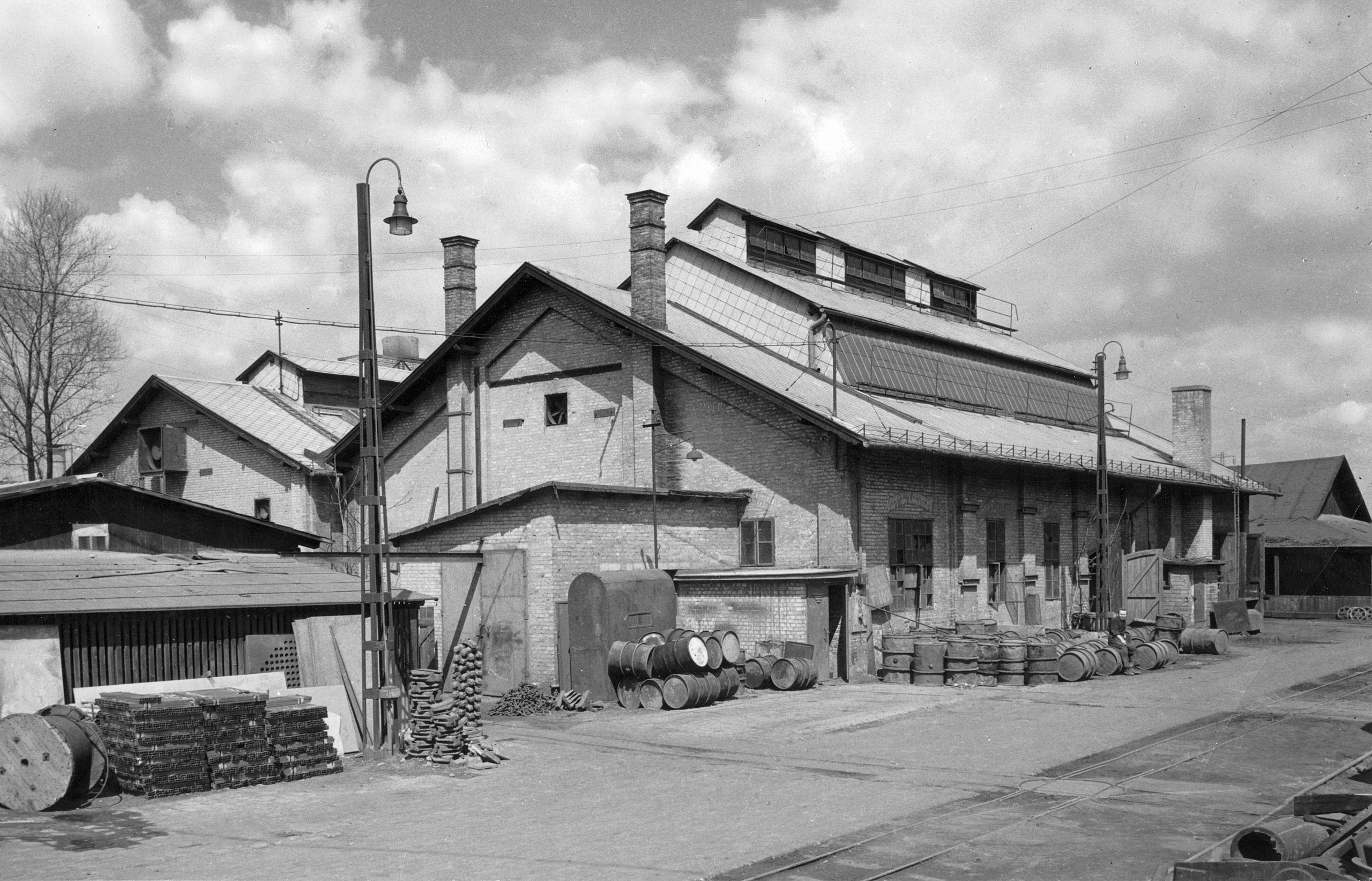 A Láng Gépgyár egykori épülete a Váci úton - Fotó: Fortepan, Adományozó: Angyalföldi Helytörténeti Gyűjtemény