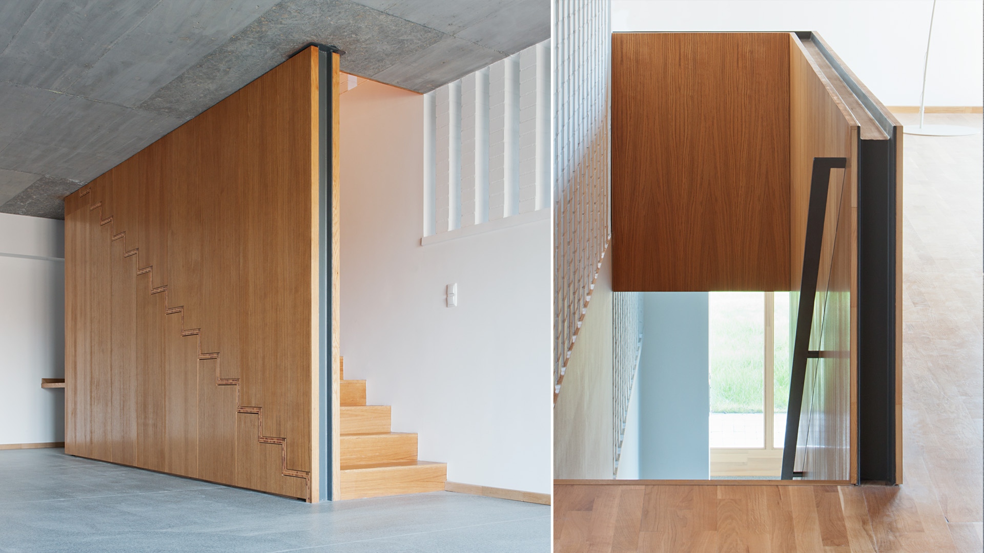 Saját építésű bútorok 2014. családi ház, lépcső-szekrény