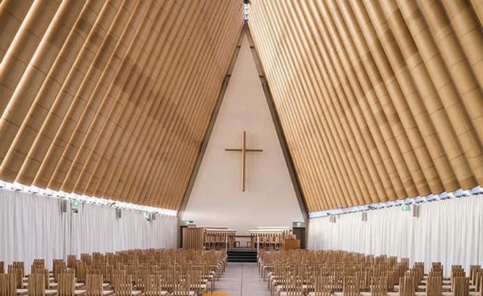 Templom papírhengerből, Új-Zéland