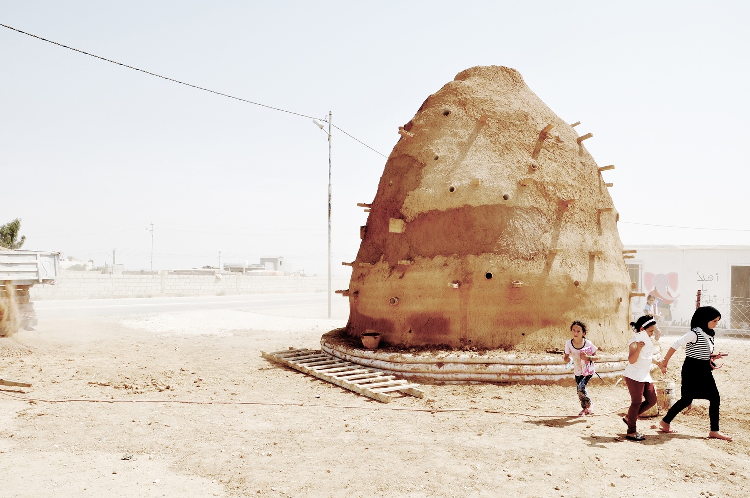 Zaatari ideiglenes osztályterem