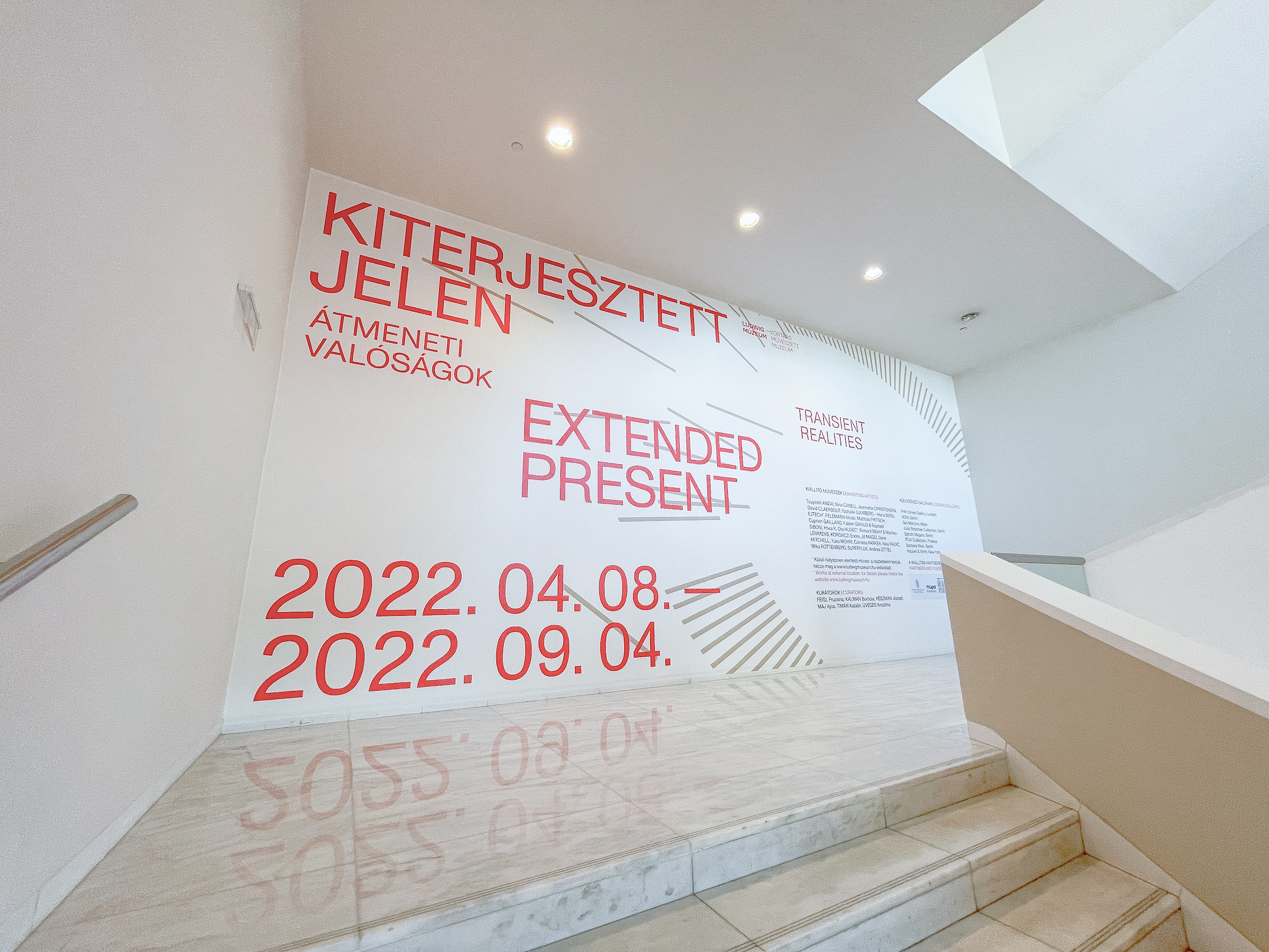 Kiterjesztett jelen - átmeneti valóságok című kiállítás, 2022, Ludwig Múzeum