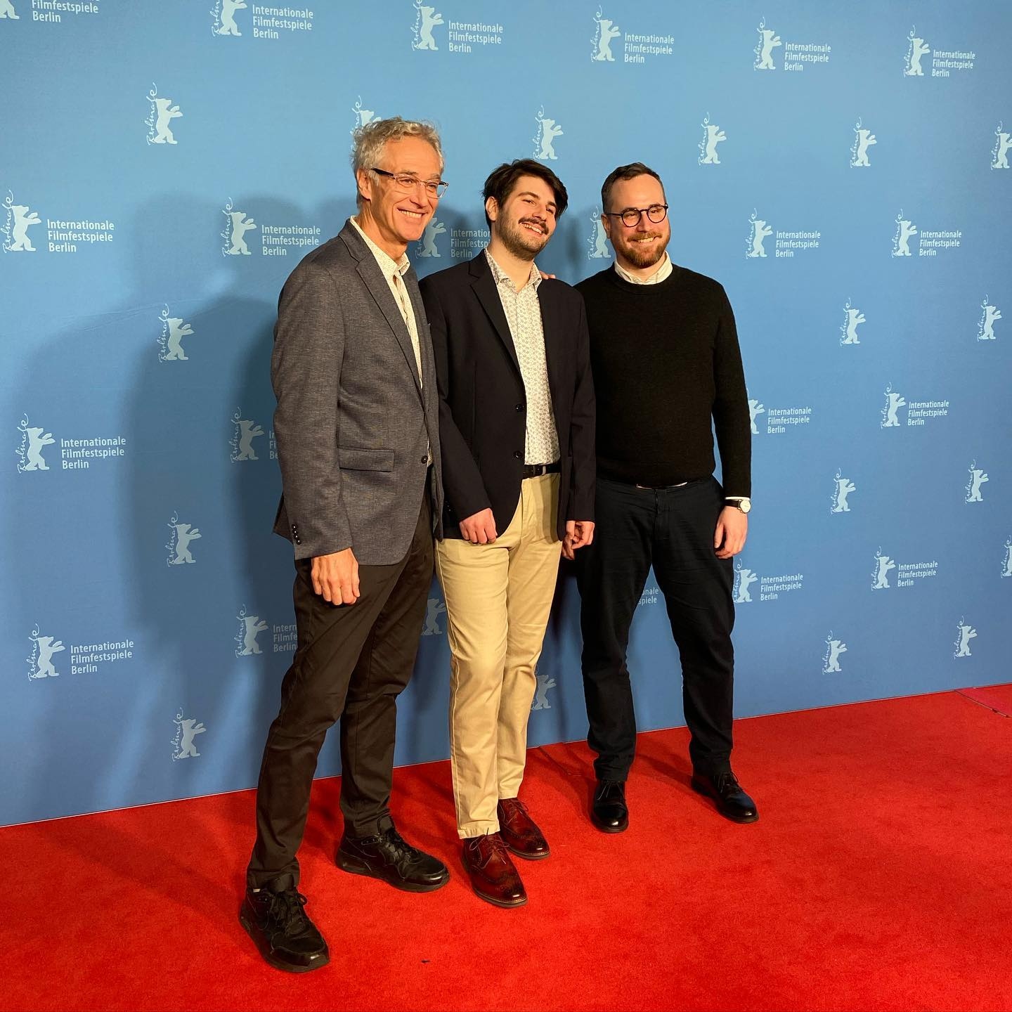 Fülöp József, Erhard Domonkos és Gelley Bálint a film berlini premierjén 
