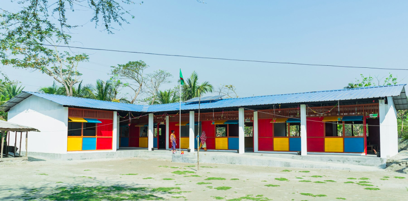 „Ciklonbiztos” iskolák Bangladesben 