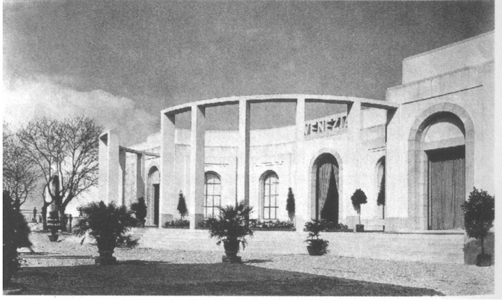 Velence pavilonja, Brenno Del Giudice 1932, archív felvétel.