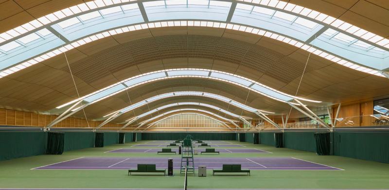 Retró ütők ihlették Wimbledon új teniszközpontját