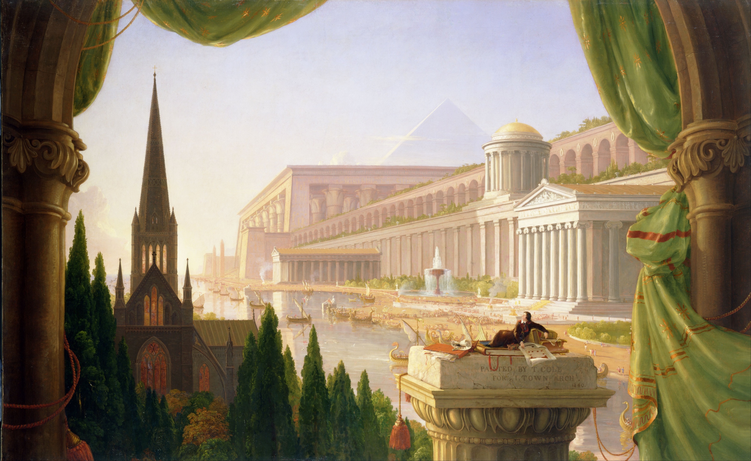 Thomas Cole: Az építész álma. 1840. Toledo Museum of Art, USA